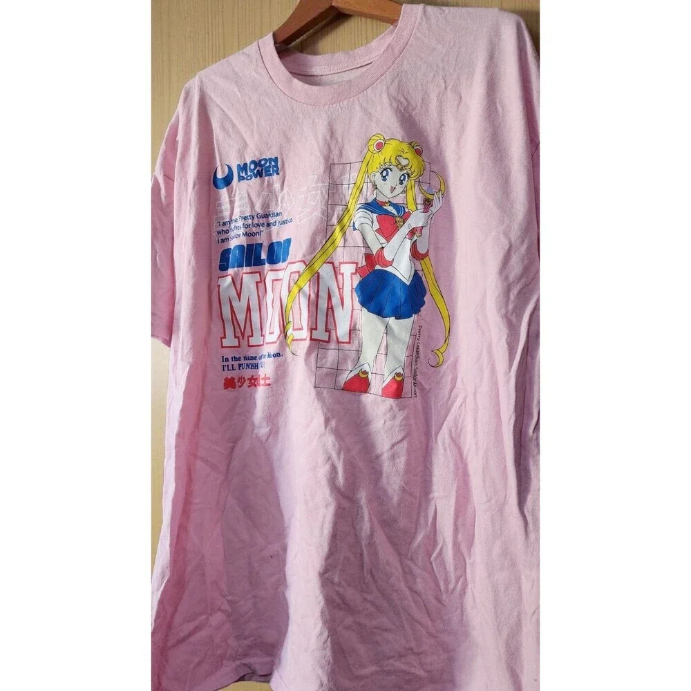 Sailor Moon Men's Officially‎ Licensed Anime Graphic Tee Shirt White 2xl D25 New